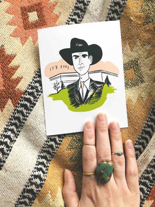 It's Cool David Byrne Fan Greeting Card