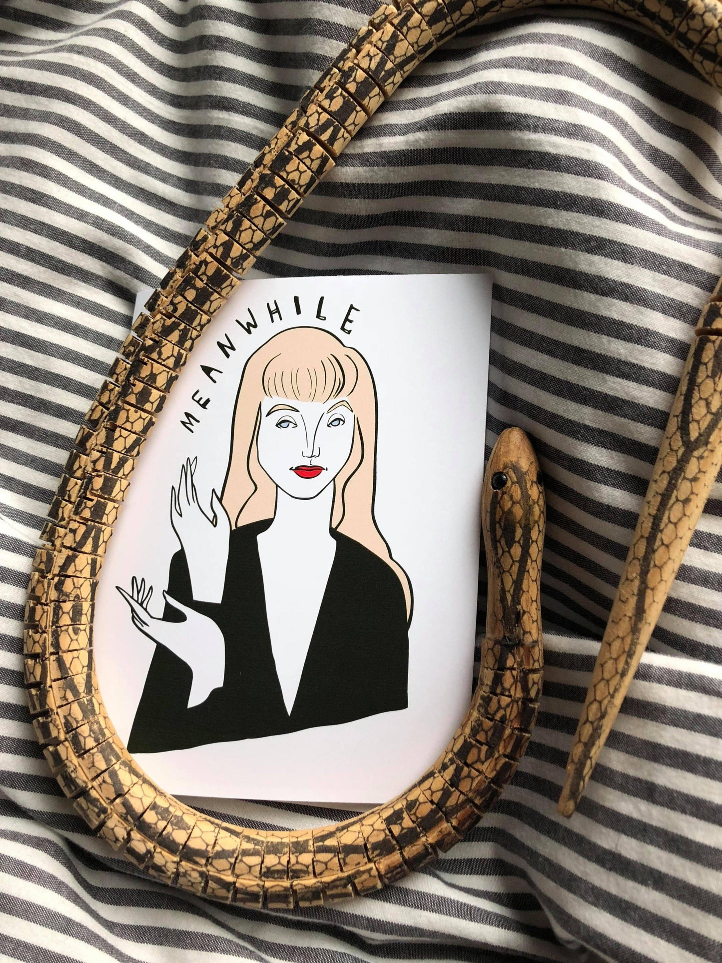 Meanwhile Laura Palmer Quirky Blank Card