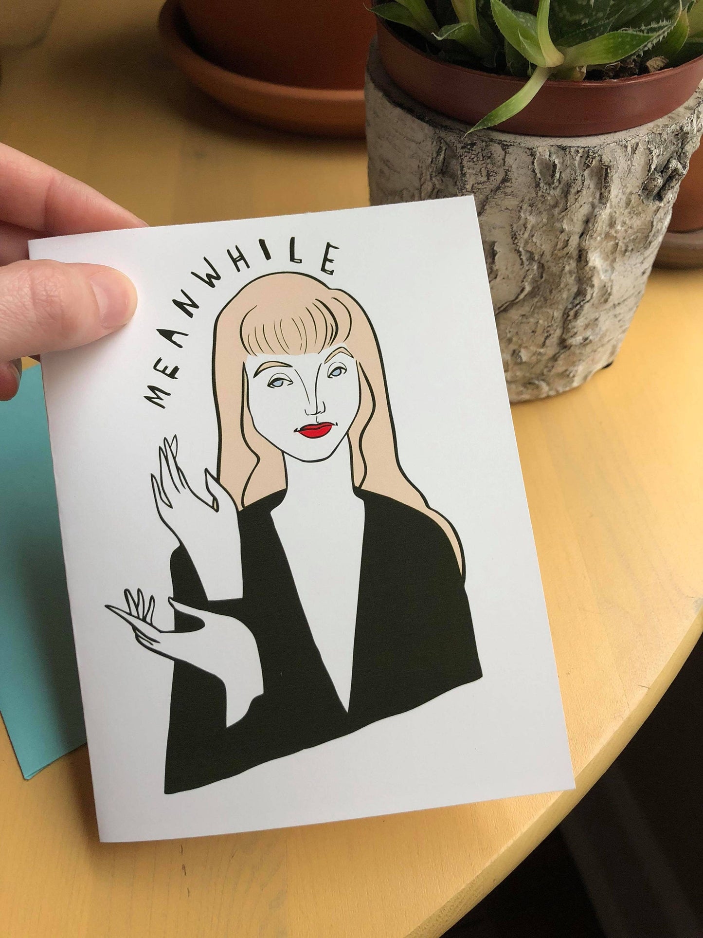 Meanwhile Laura Palmer Quirky Blank Card