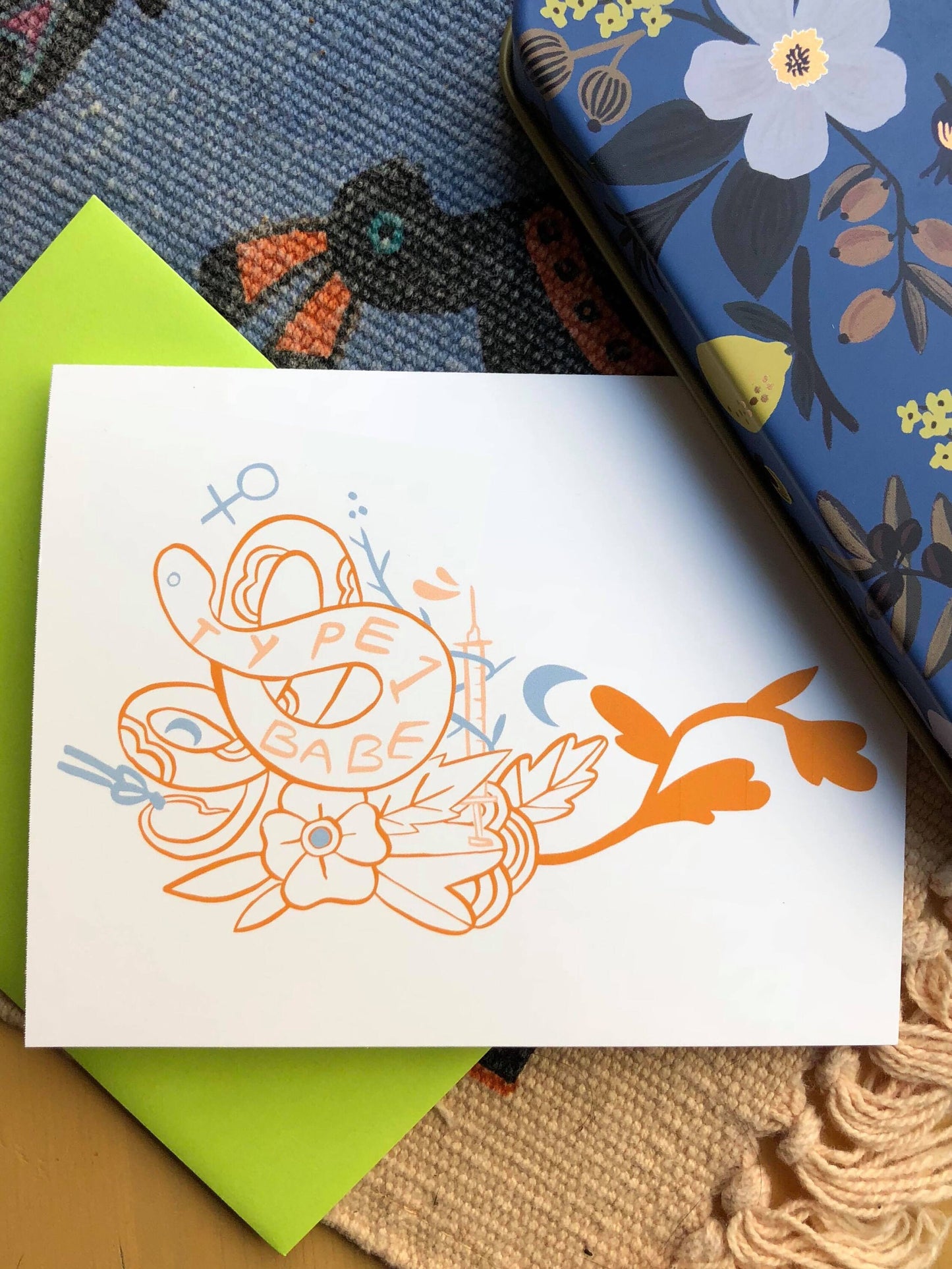 Type 1 babe a type 1 diabetes blank greeting card