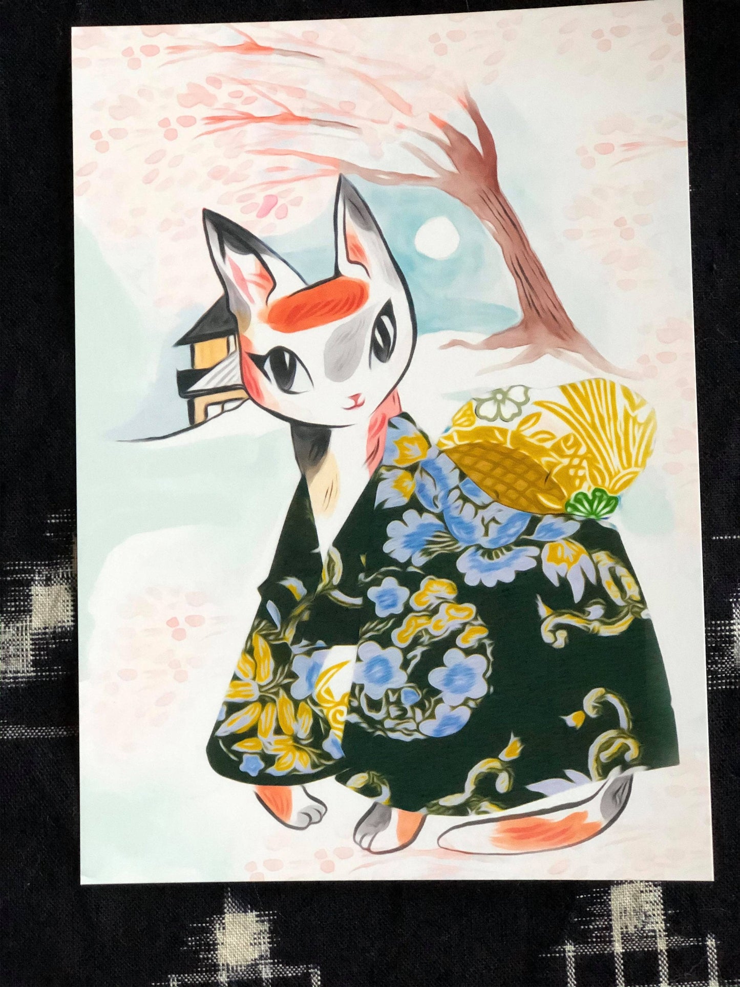 Yuzuki and Yoko 5x7  mini cat prints