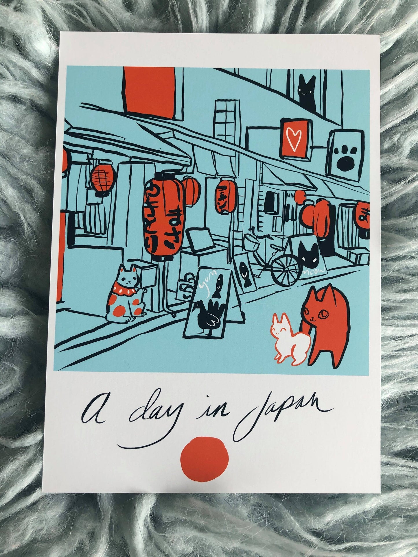 A day in city cats 5x7 mini prints