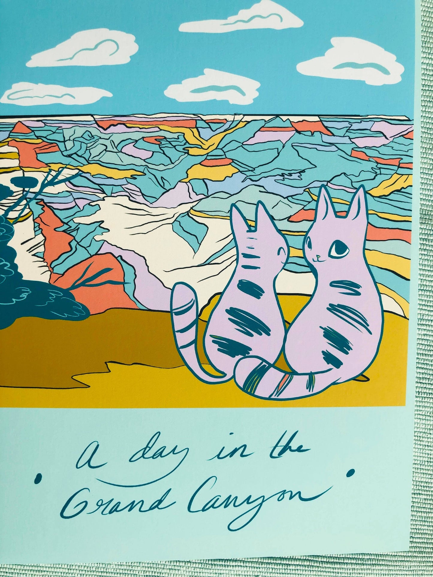 desert cats mini prints