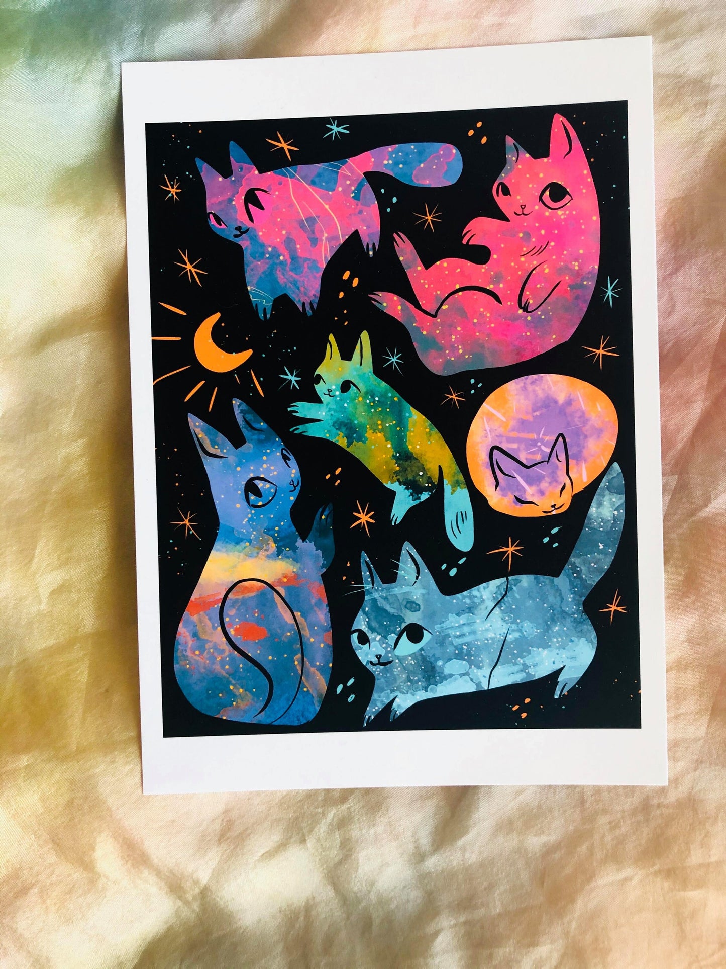 The Nebula Cats mini print series