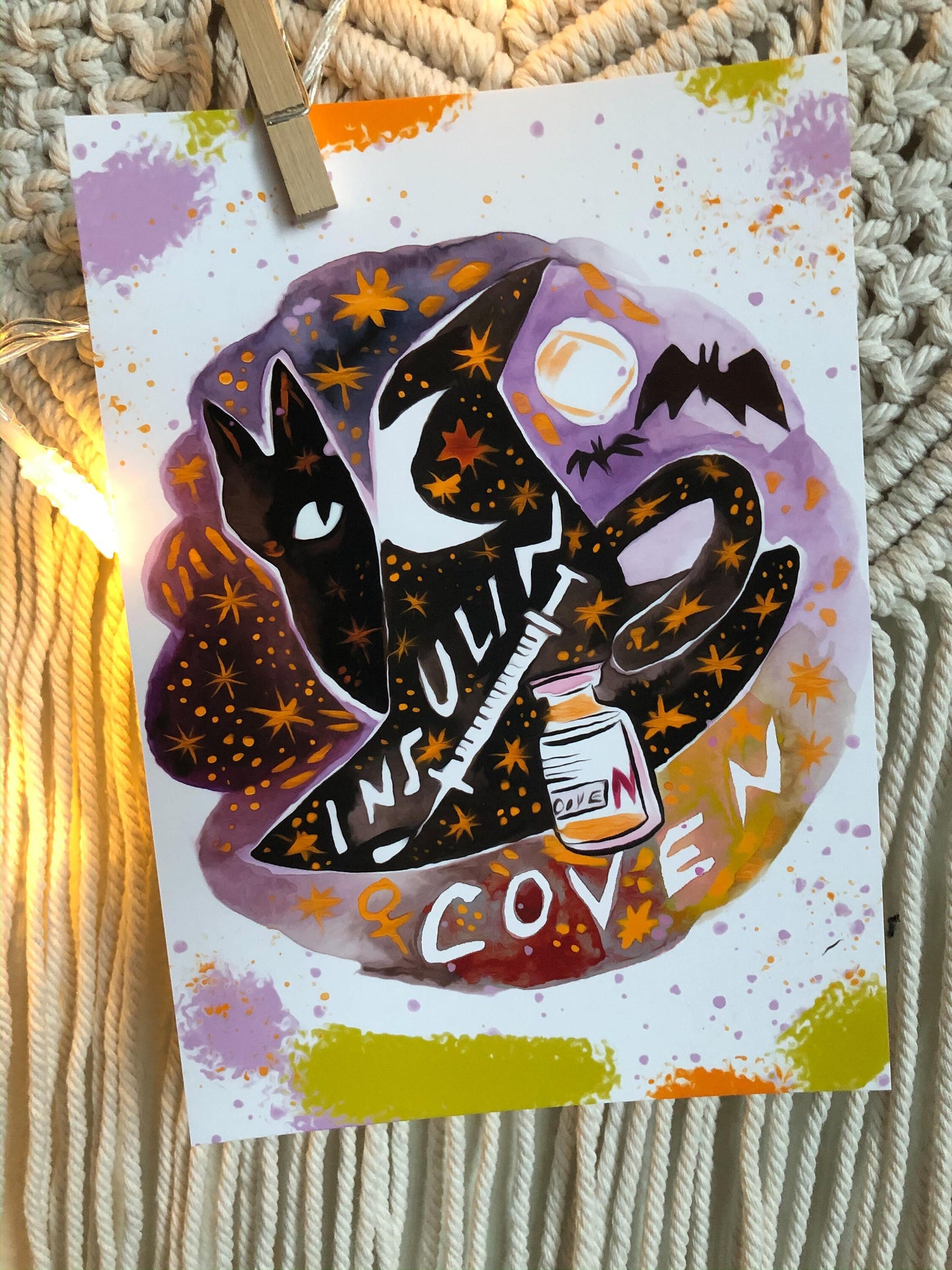 insulin coven type 1 club 5x7 mini print