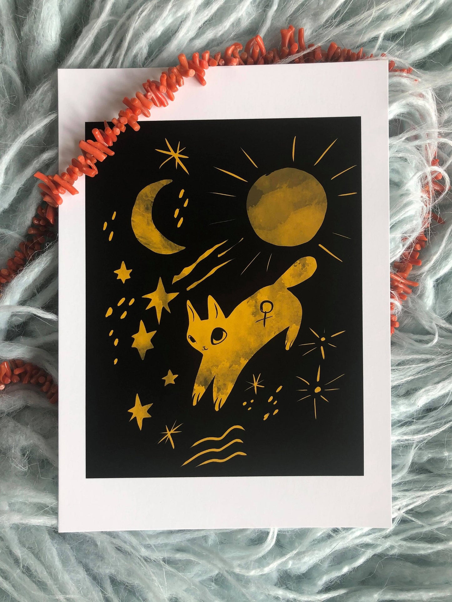 Magical cats mini prints series