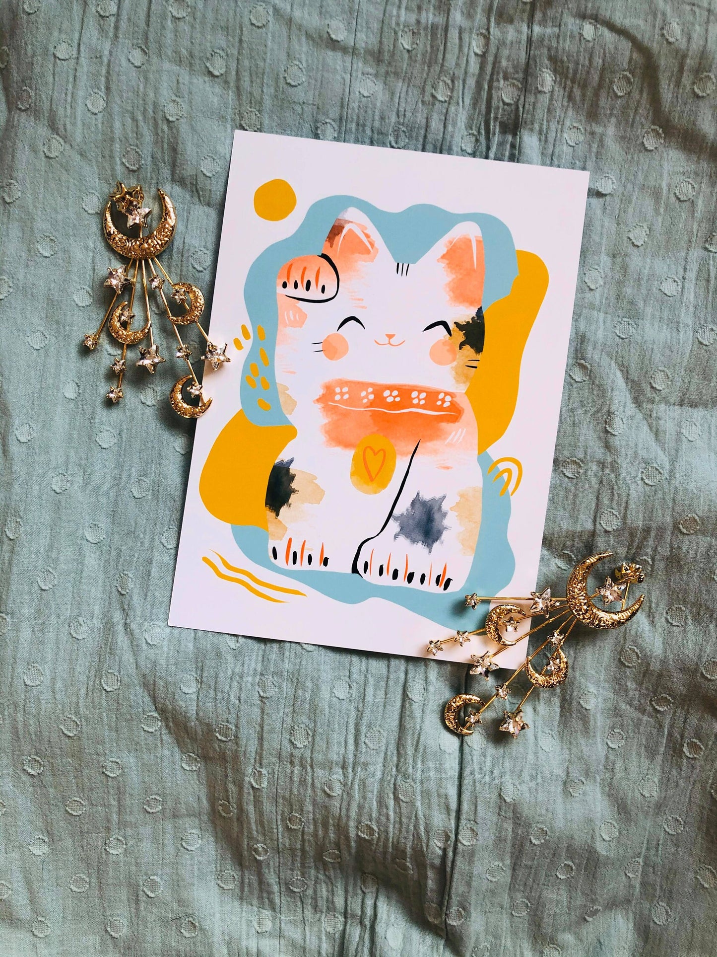 Japanese and cactus themed mini print series