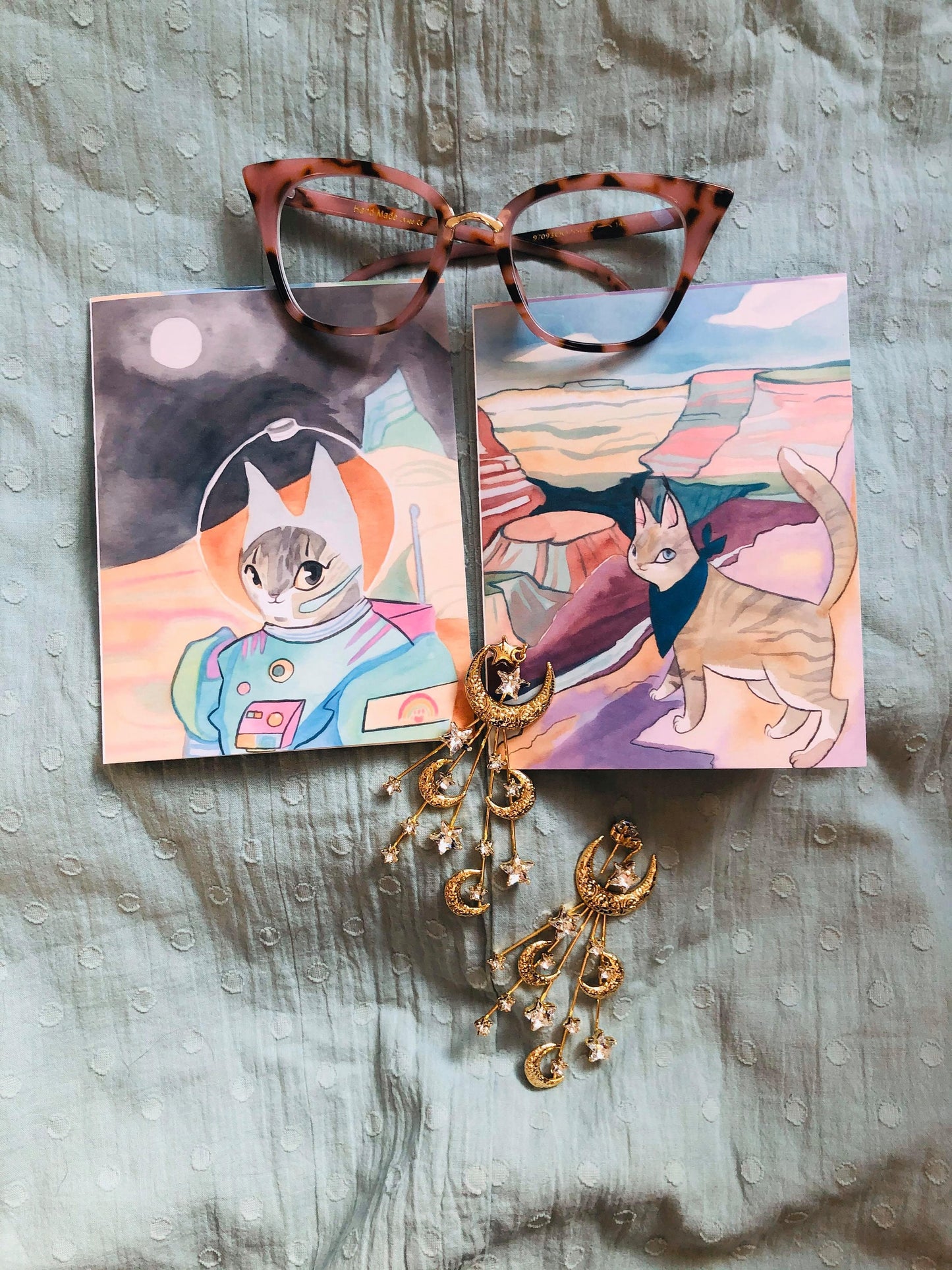 nature cats greeting cards