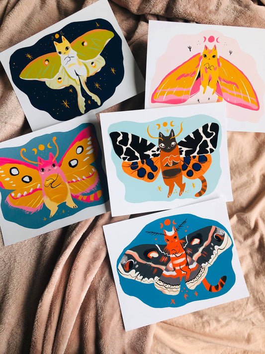 The moth cats vol 2. 8x10 size prints