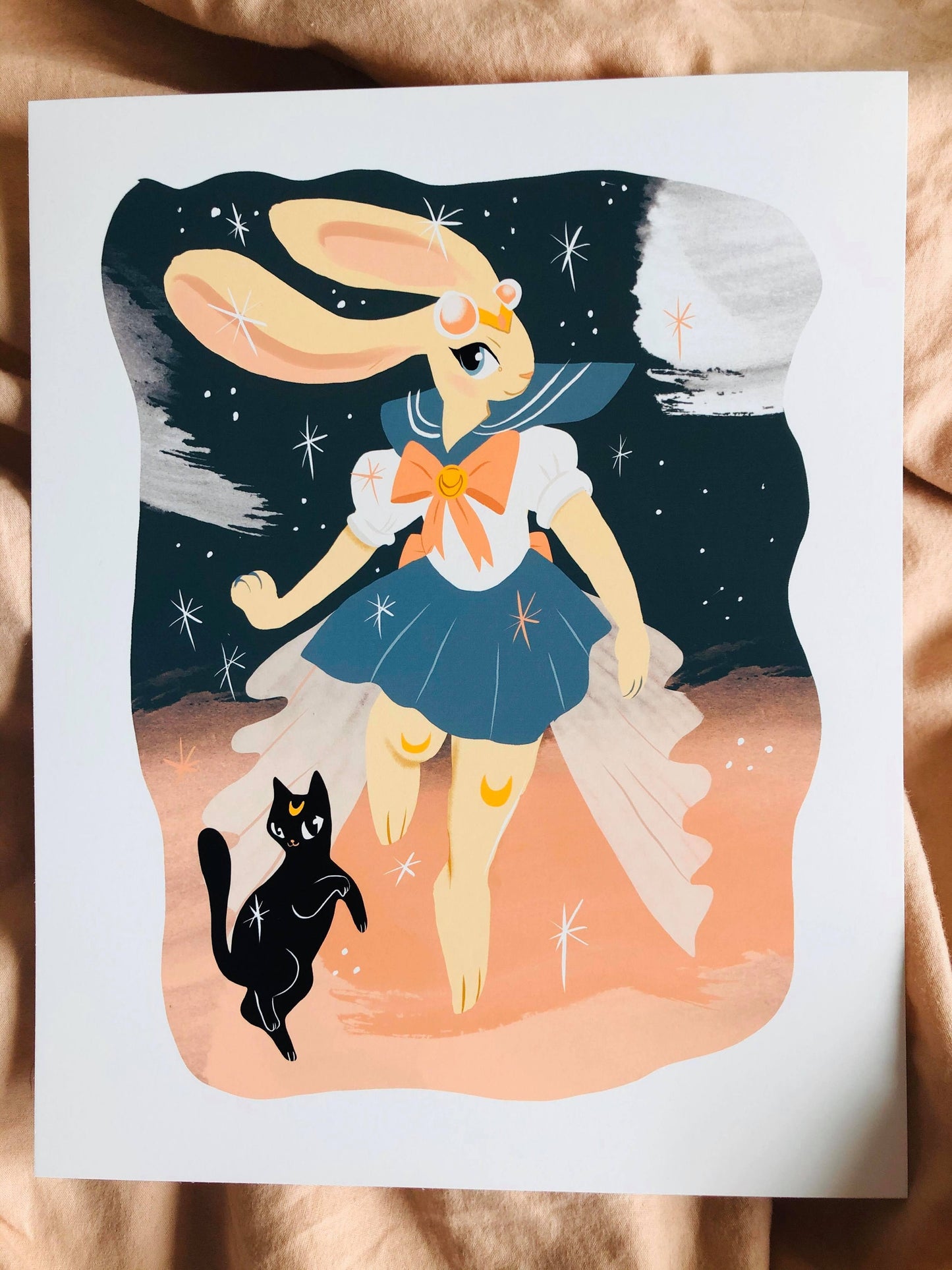 The Bunny Moon, sailor moon and luna fan art
