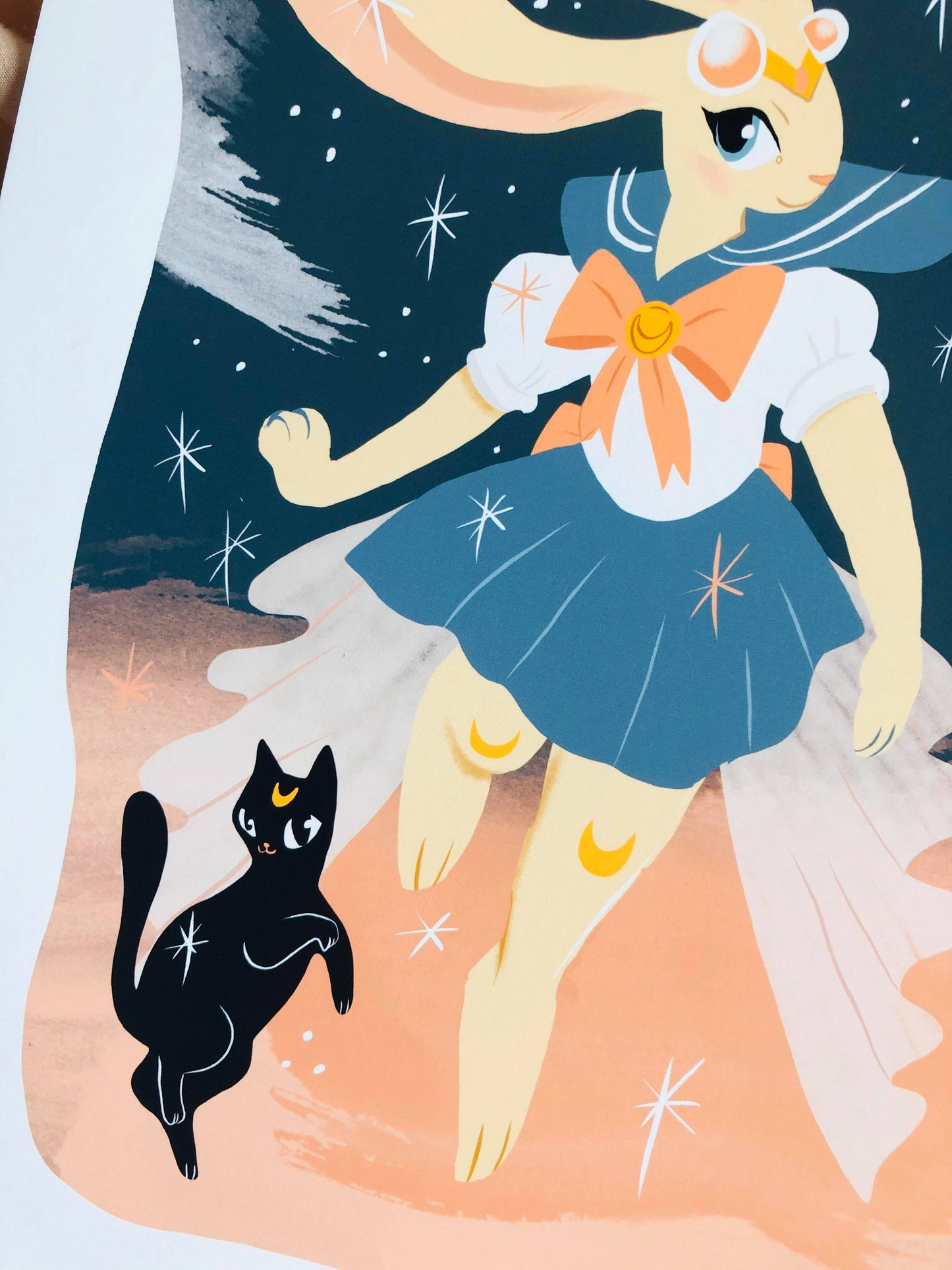 The Bunny Moon, sailor moon and luna fan art