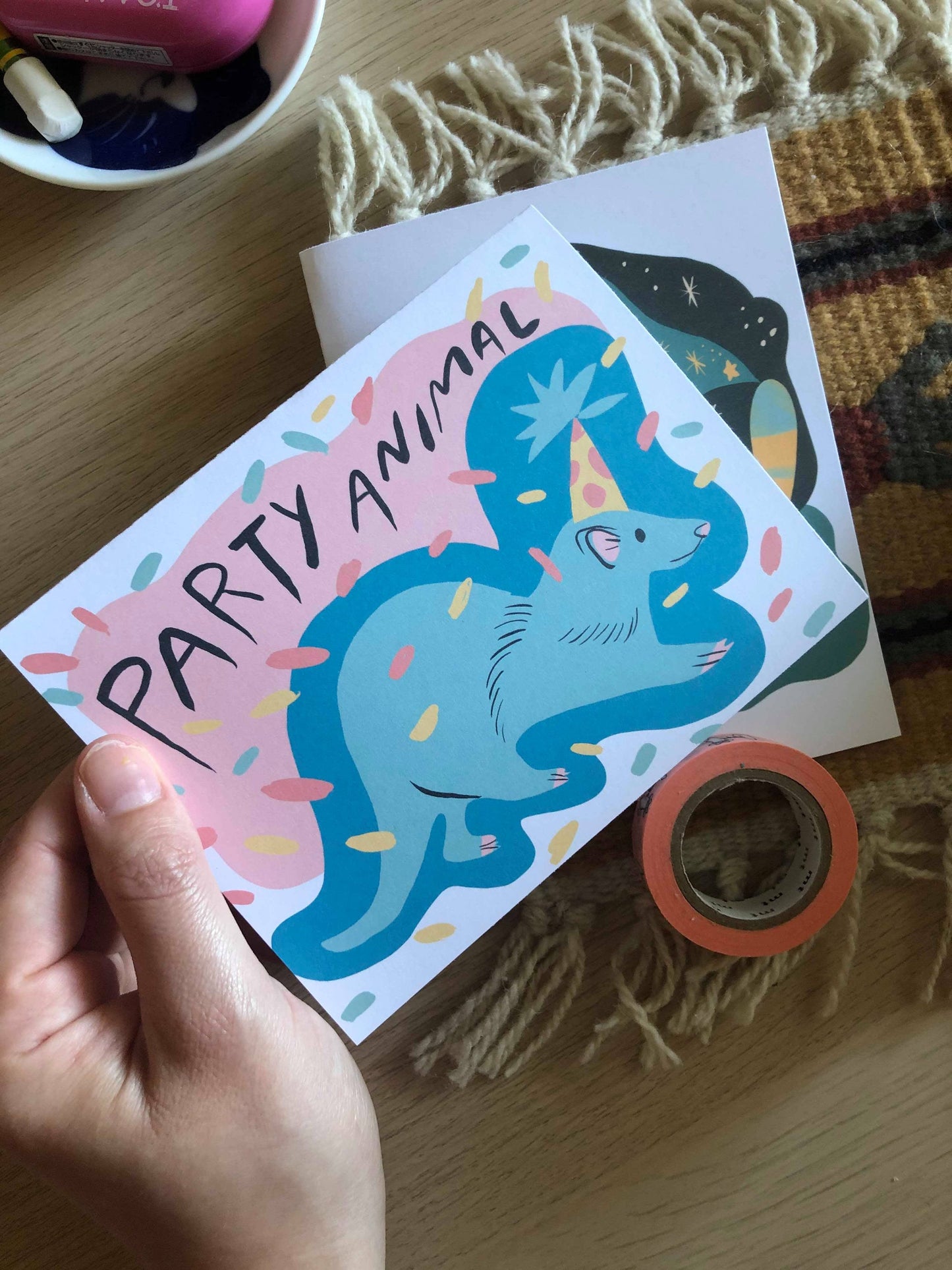 cats and creatures greeting card series