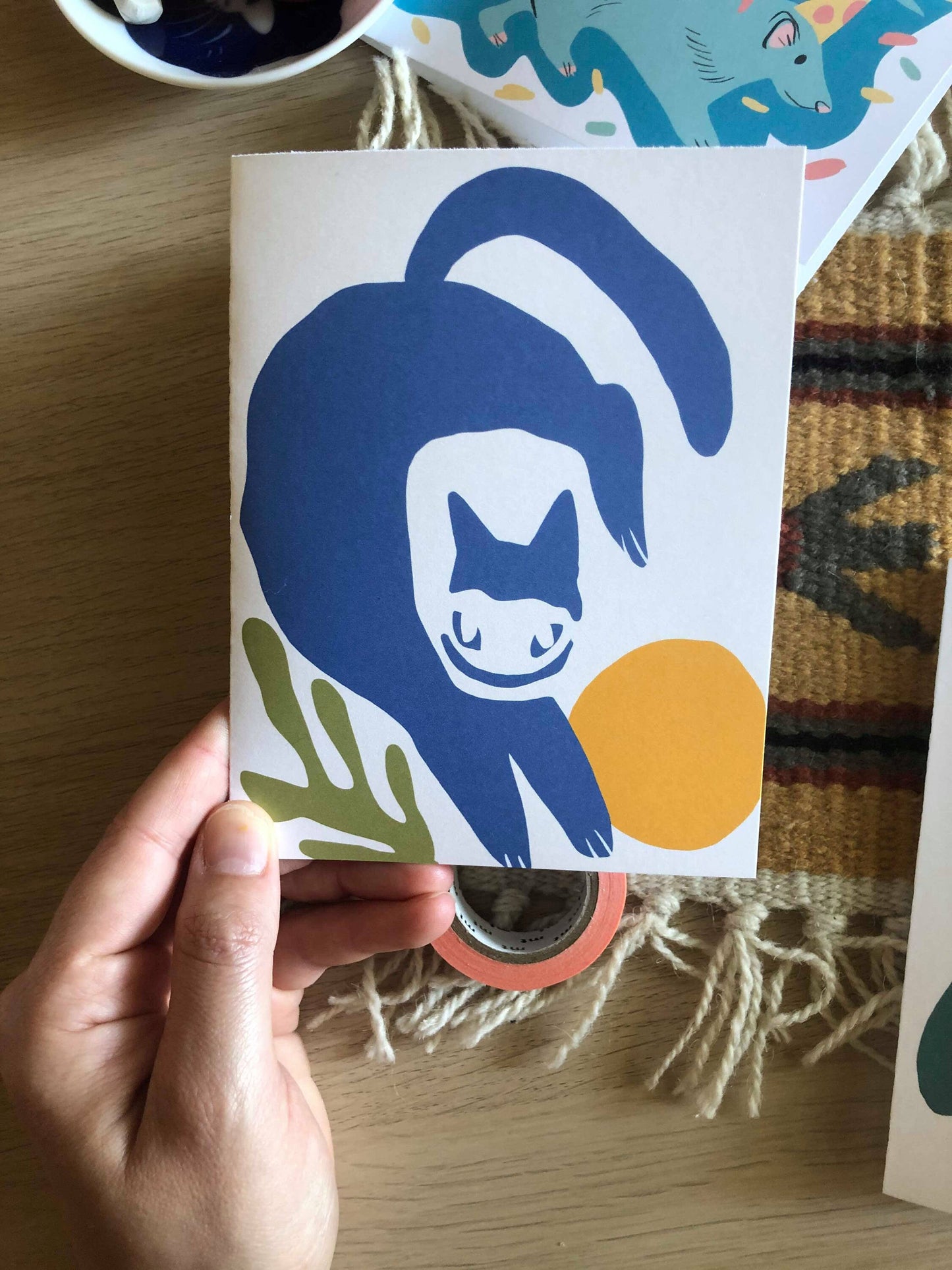 cats and creatures greeting card series