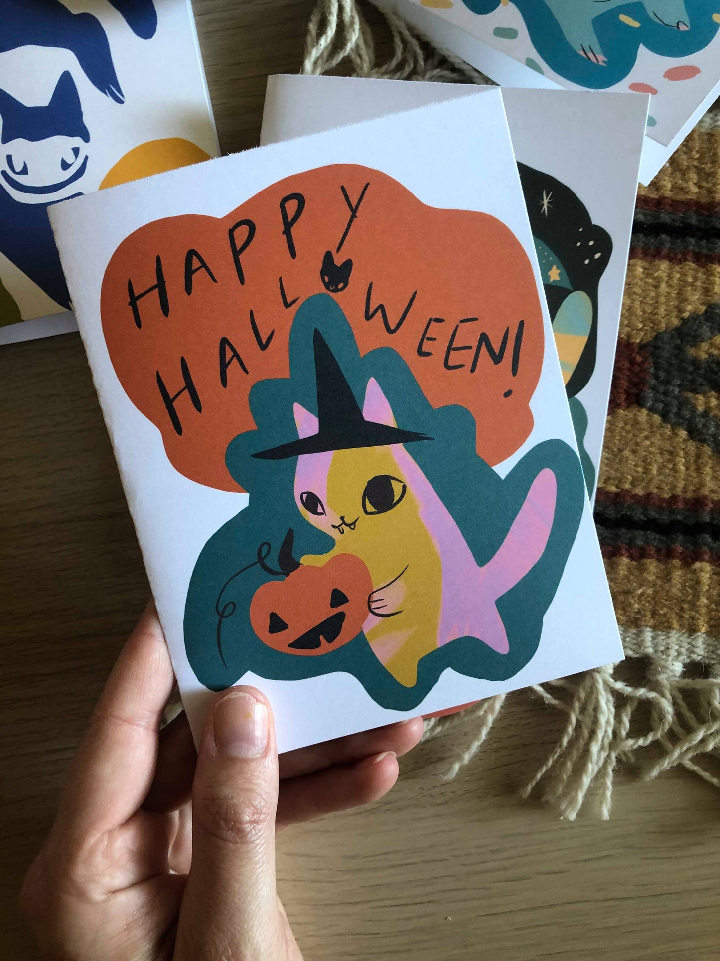 cats and creatures greeting card series