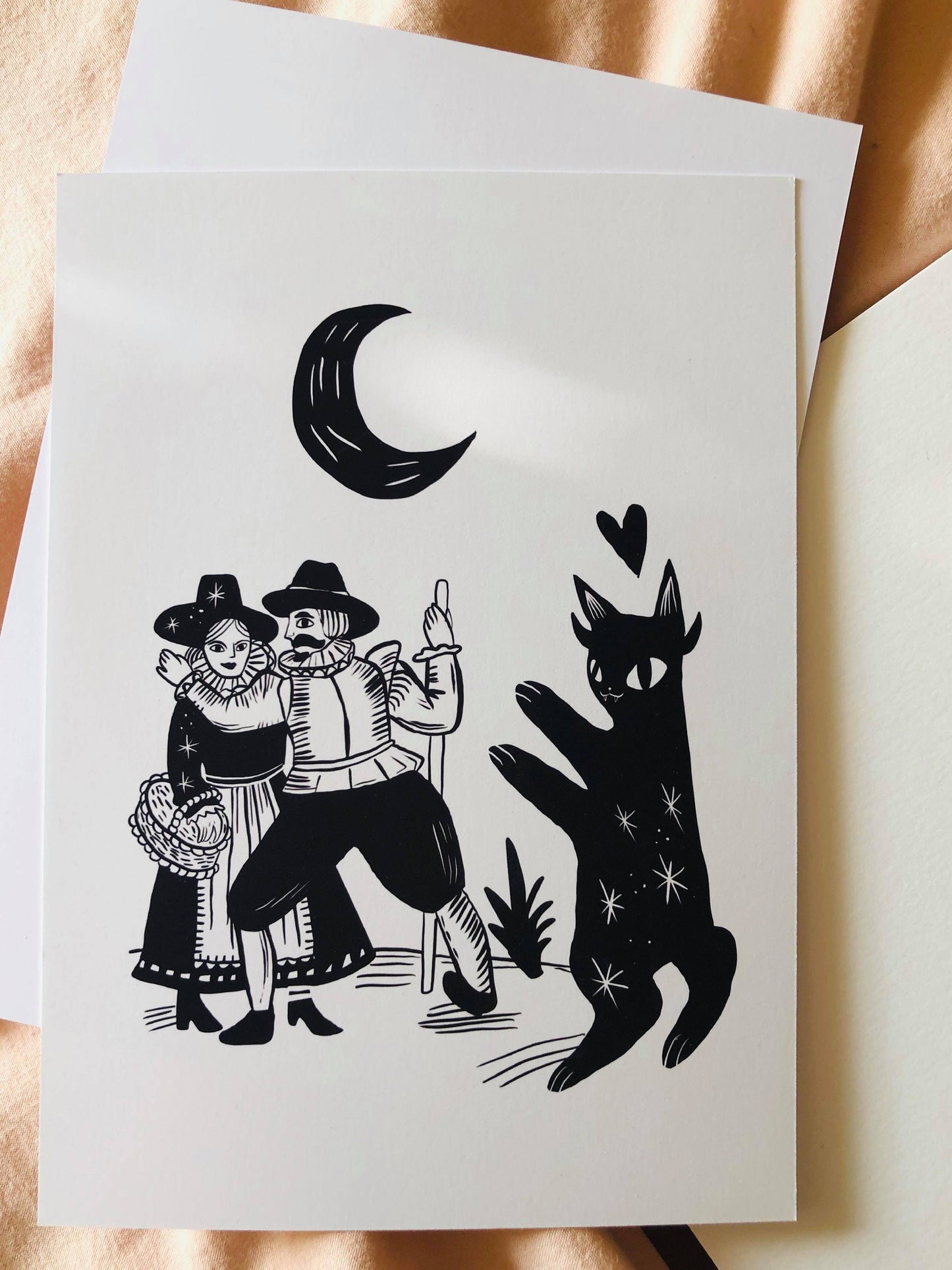 october drawing prompt mini prints