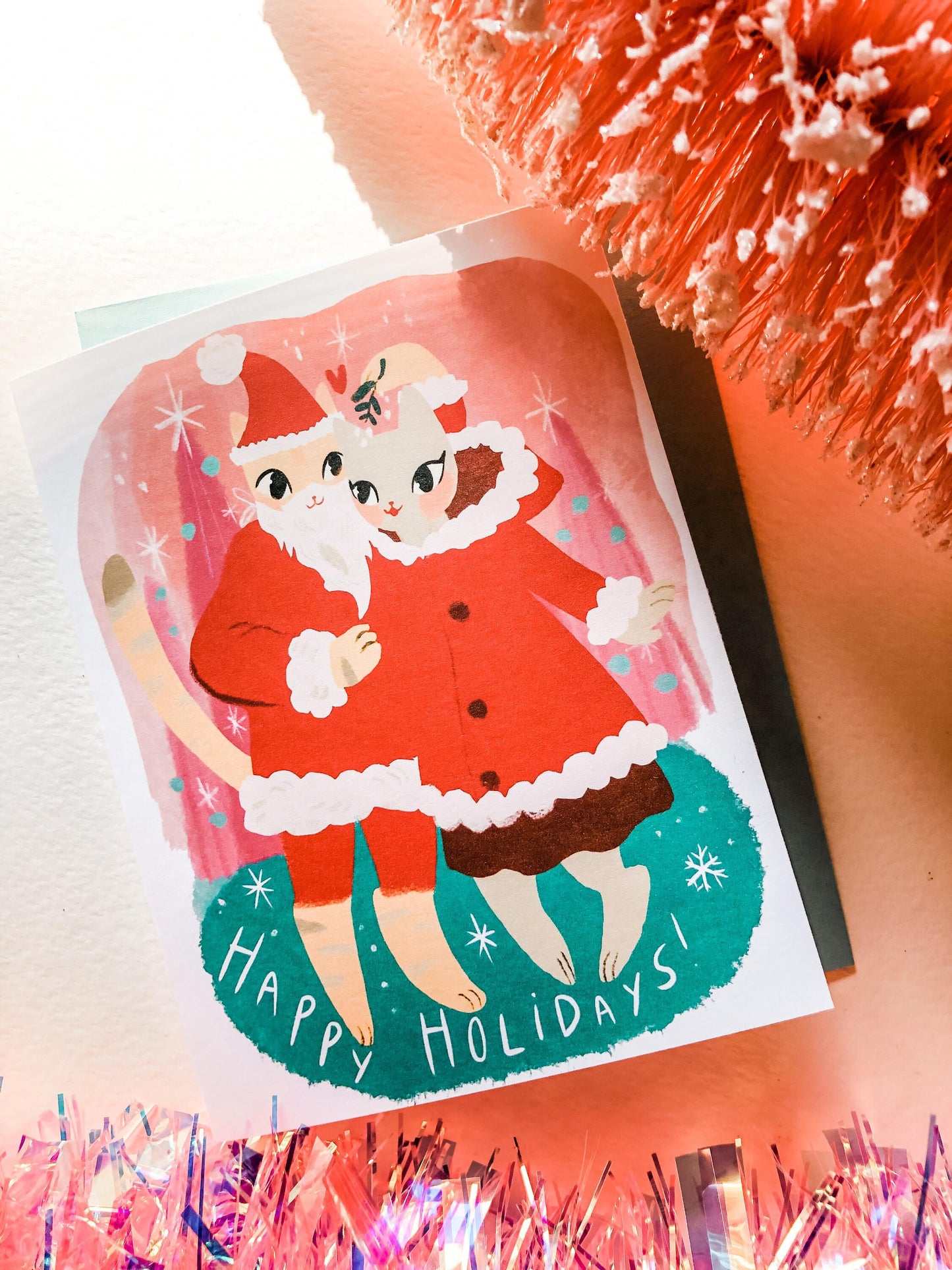 the mr. and mrs. CLAWS blank greeting card