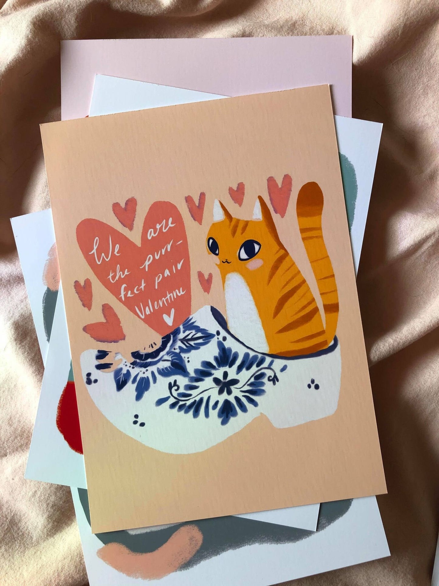 The valentine's day card prints