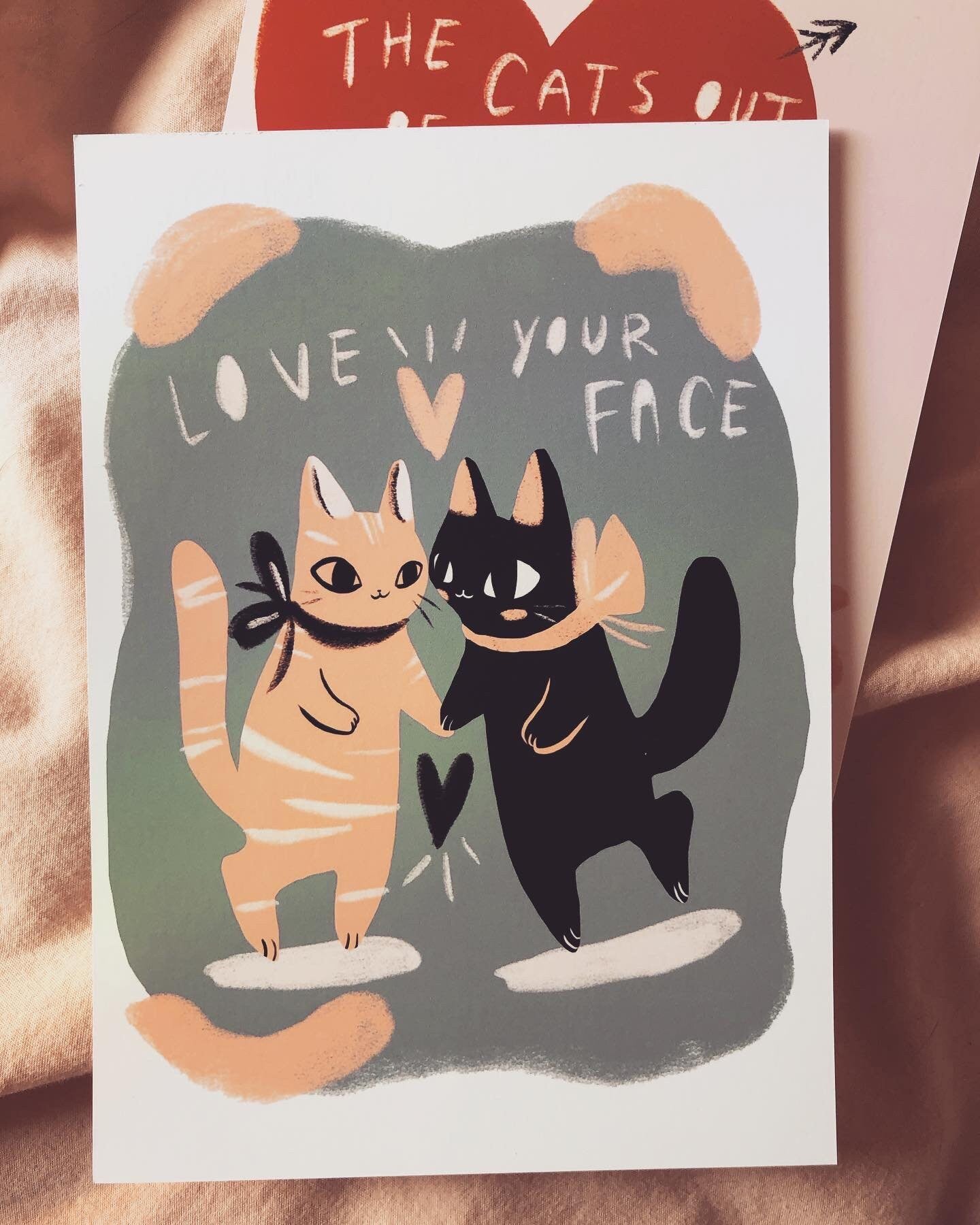 The valentine's day card prints