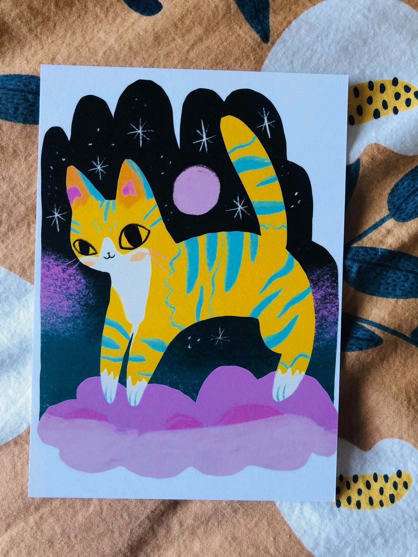 colorful cats mini print series