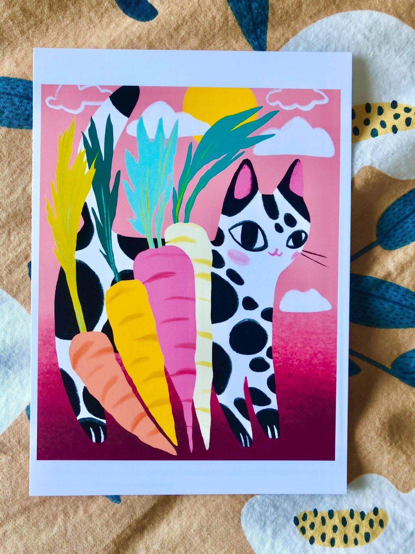colorful cats mini print series