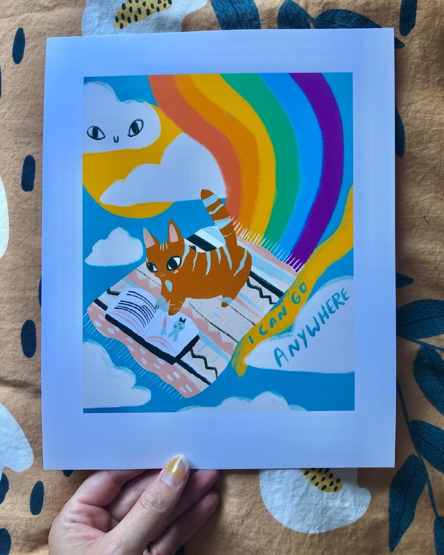 the shine on 8x10 series of cat art