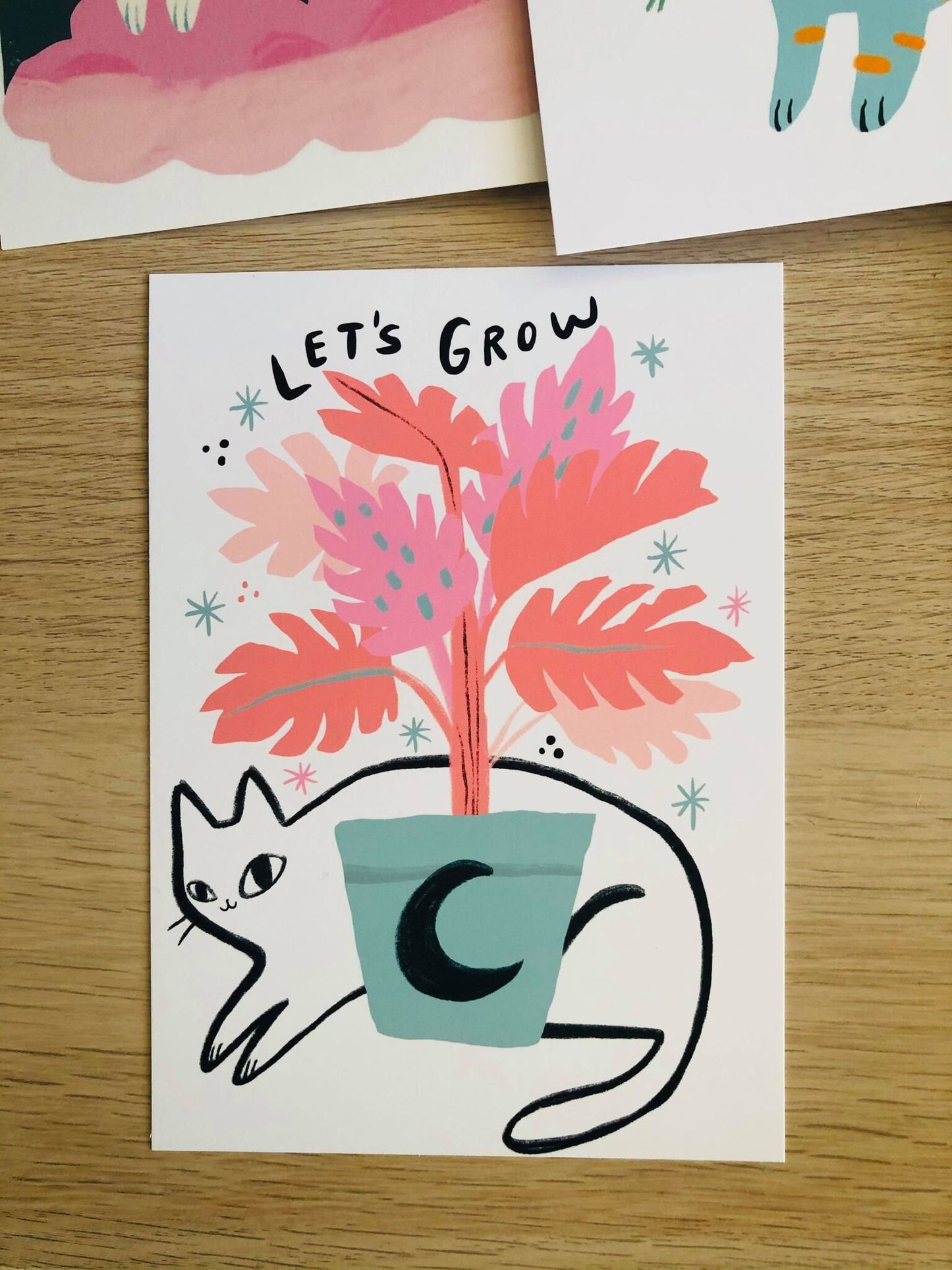 colorful cats mini print series