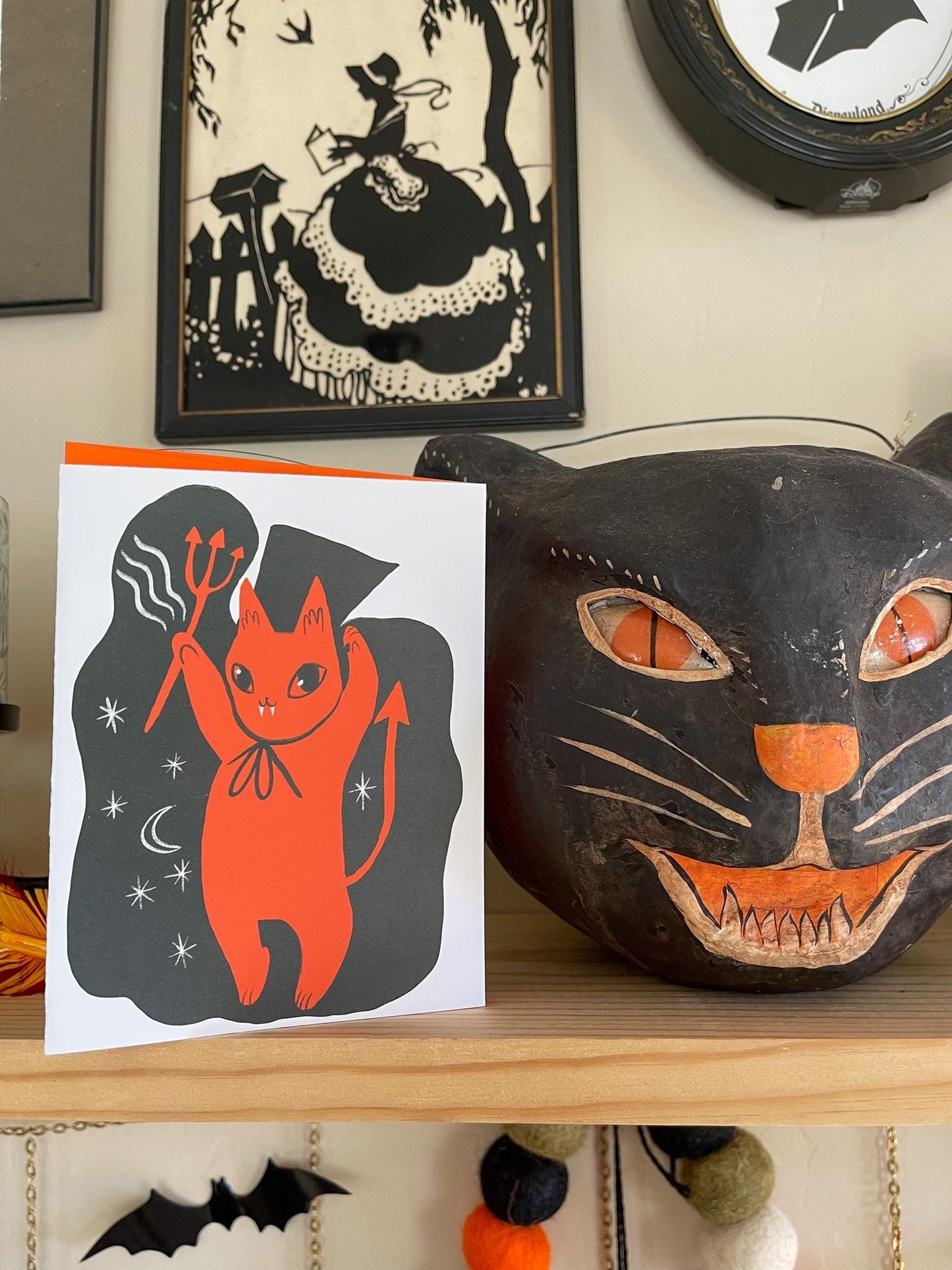 demonio blank greeting card