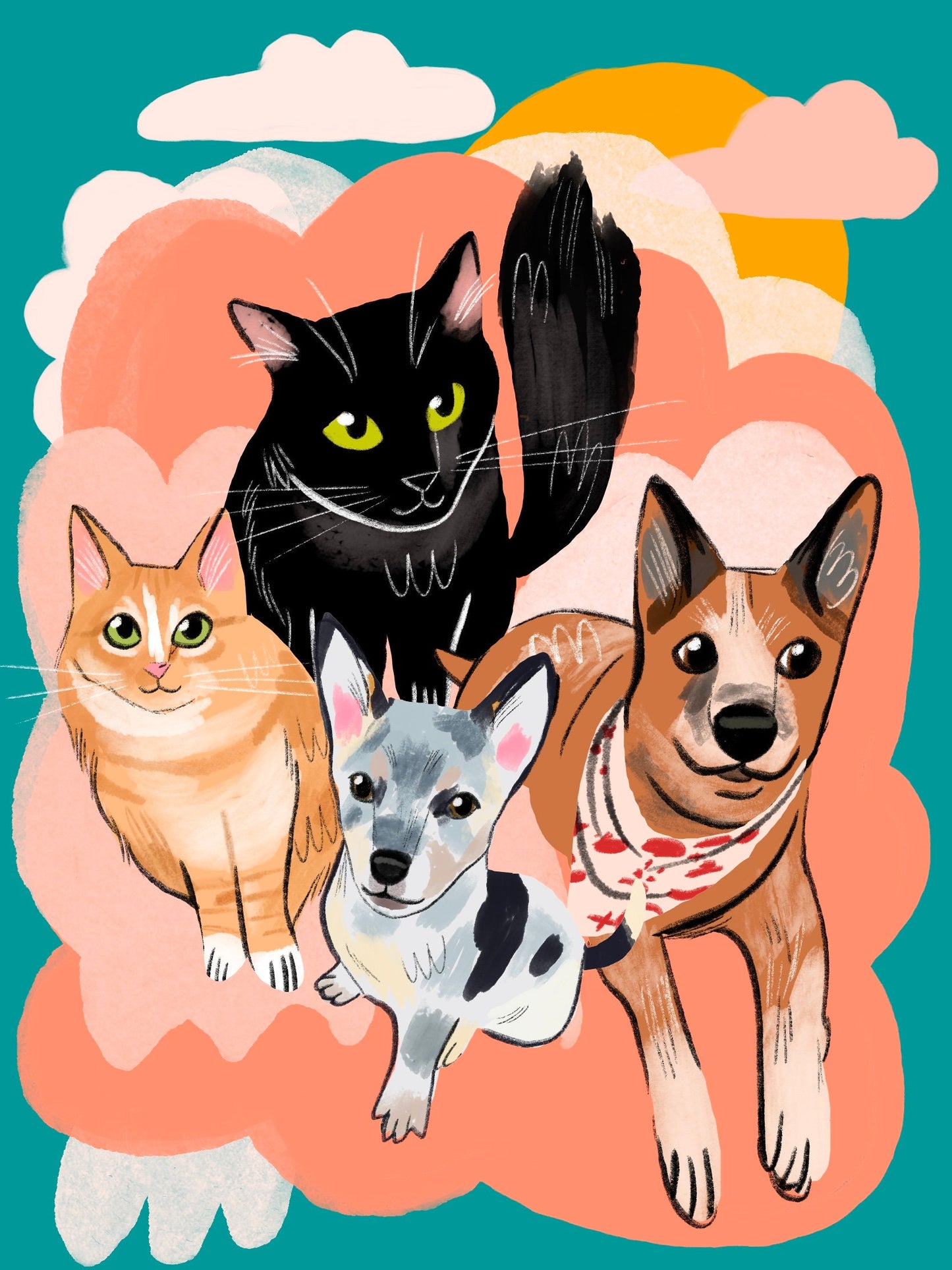 custom pet portrait for Tana