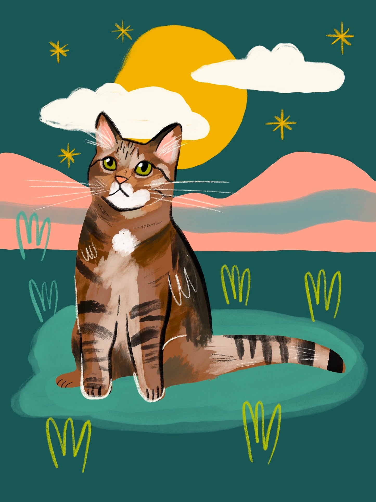 Custom pet portraits limited slots