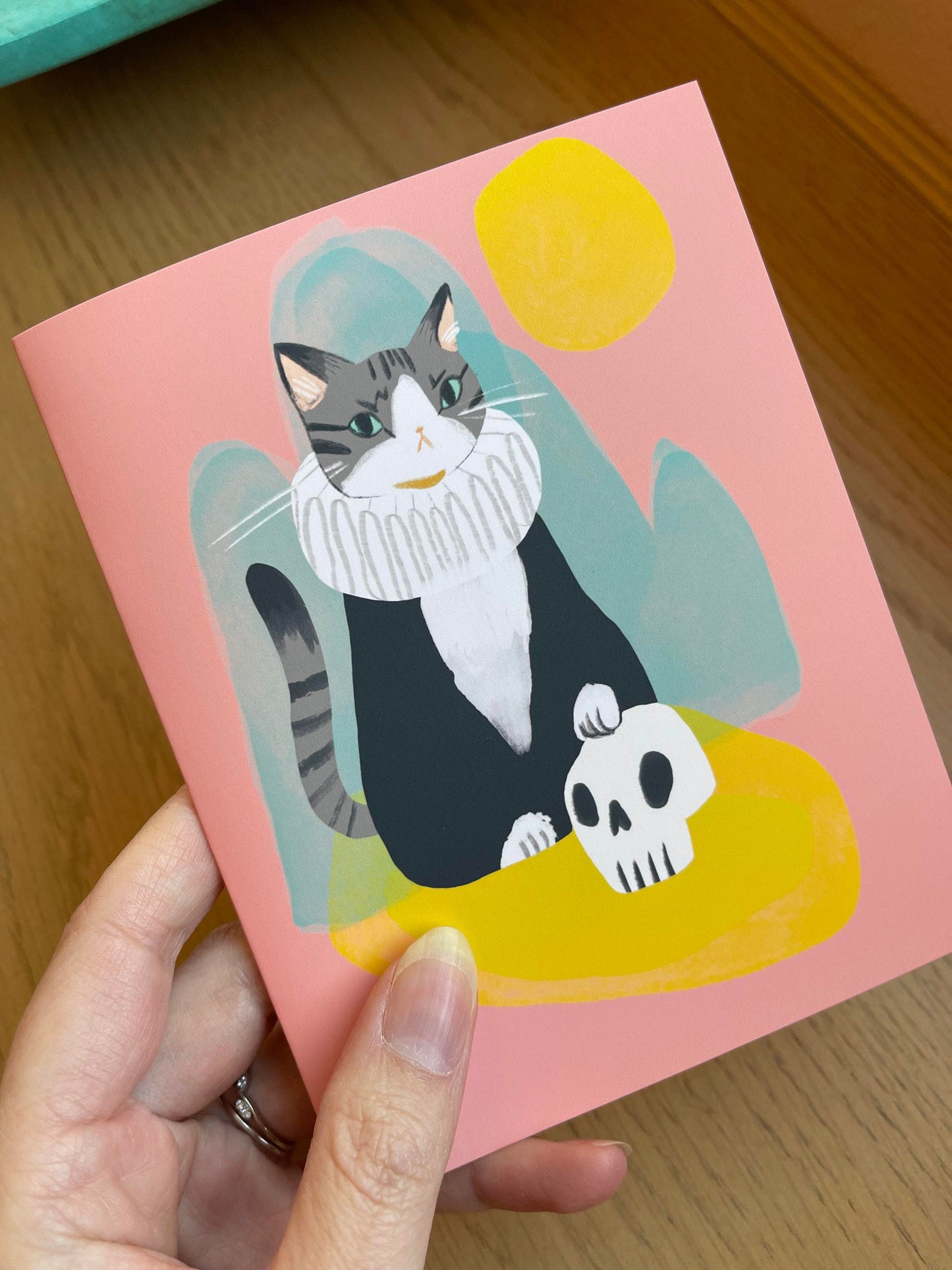 the shakespurr shakepseare cat blank greeting card