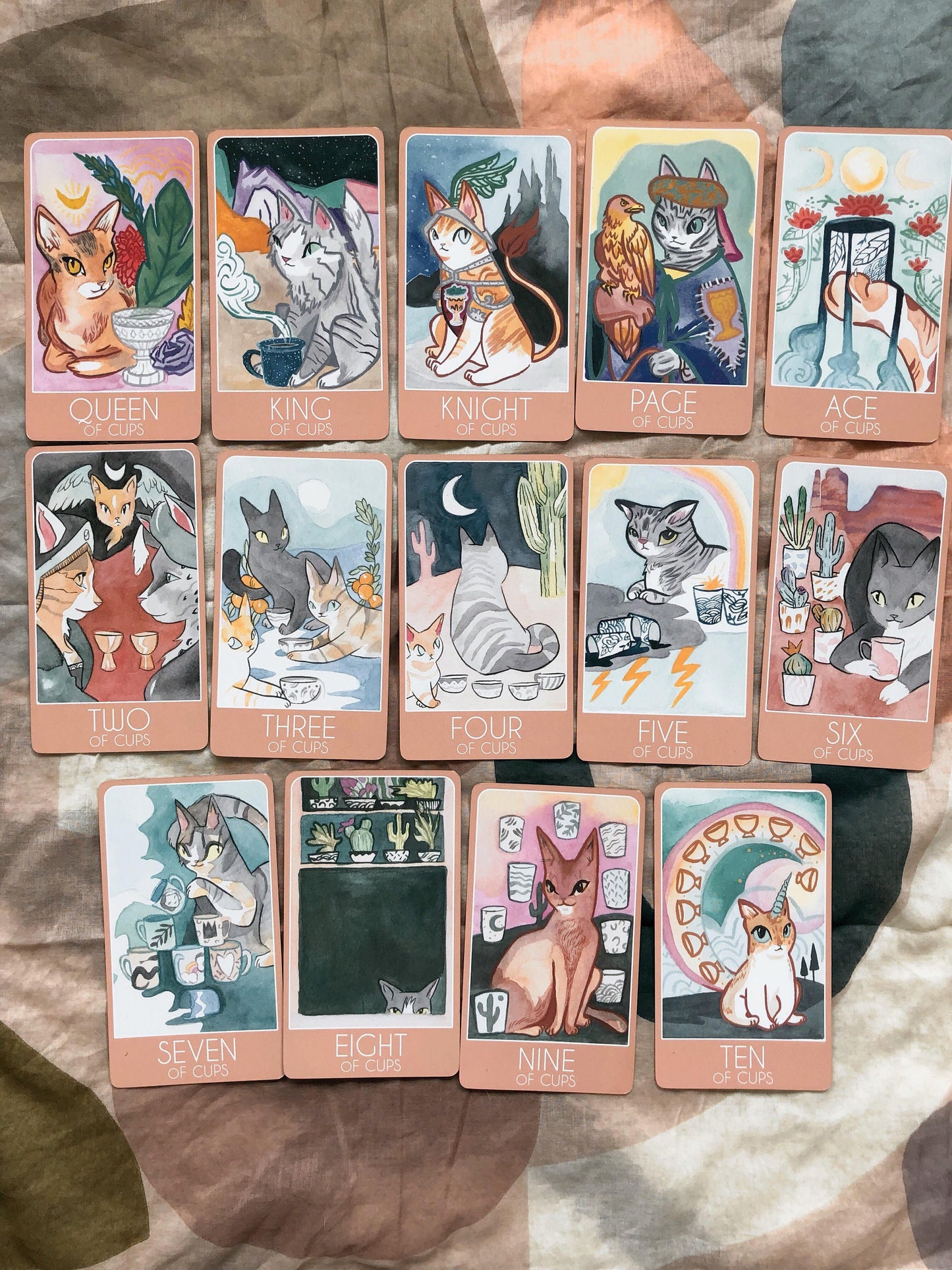 Tarot Cats 5X7 autographed mini print