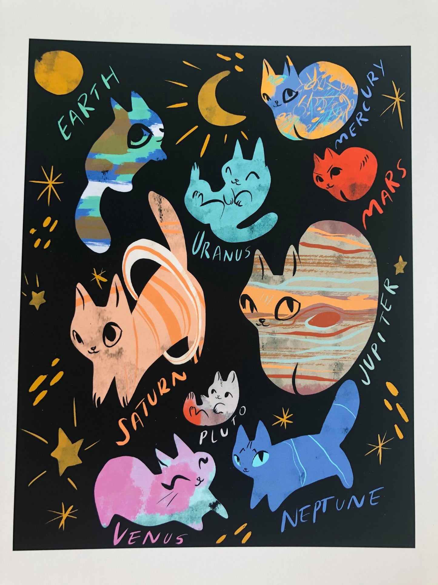 Magical cats mini prints series