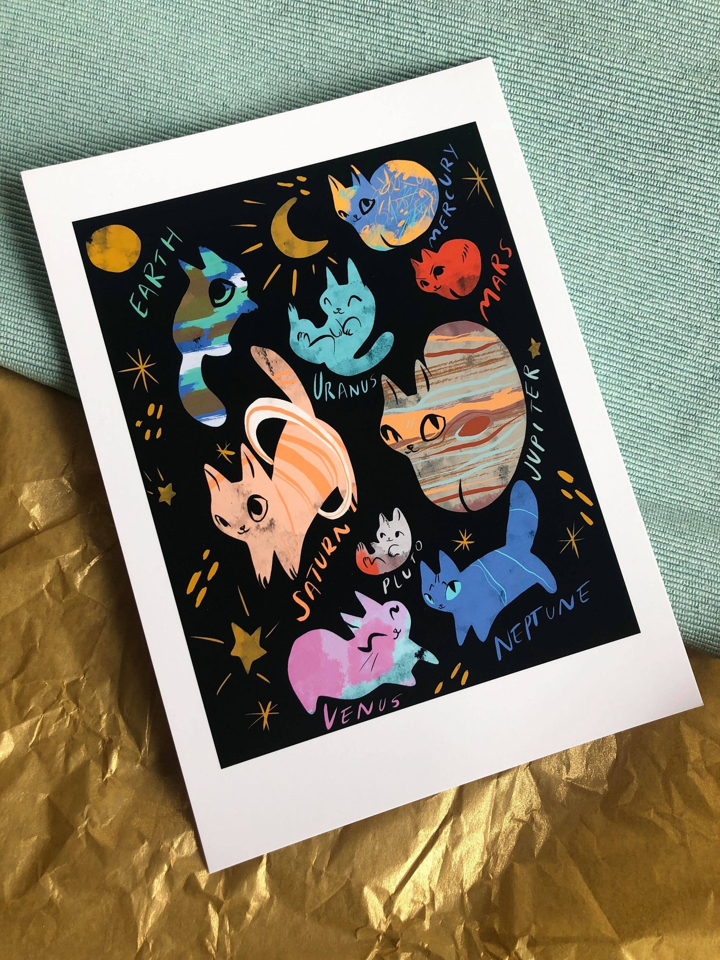 Magical cats mini prints series