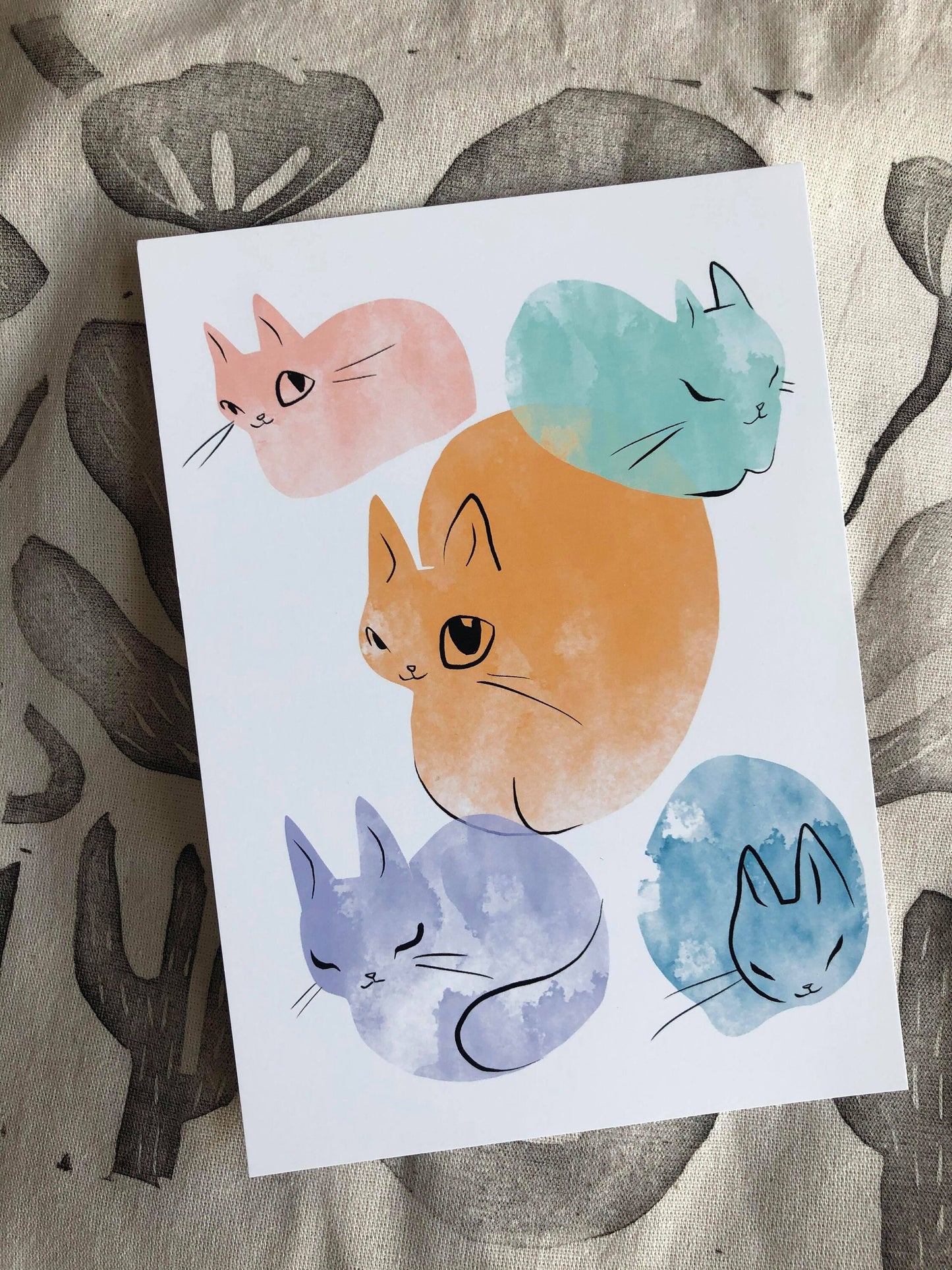 somewhere over the rainbow cats and easter egg cats mini prints