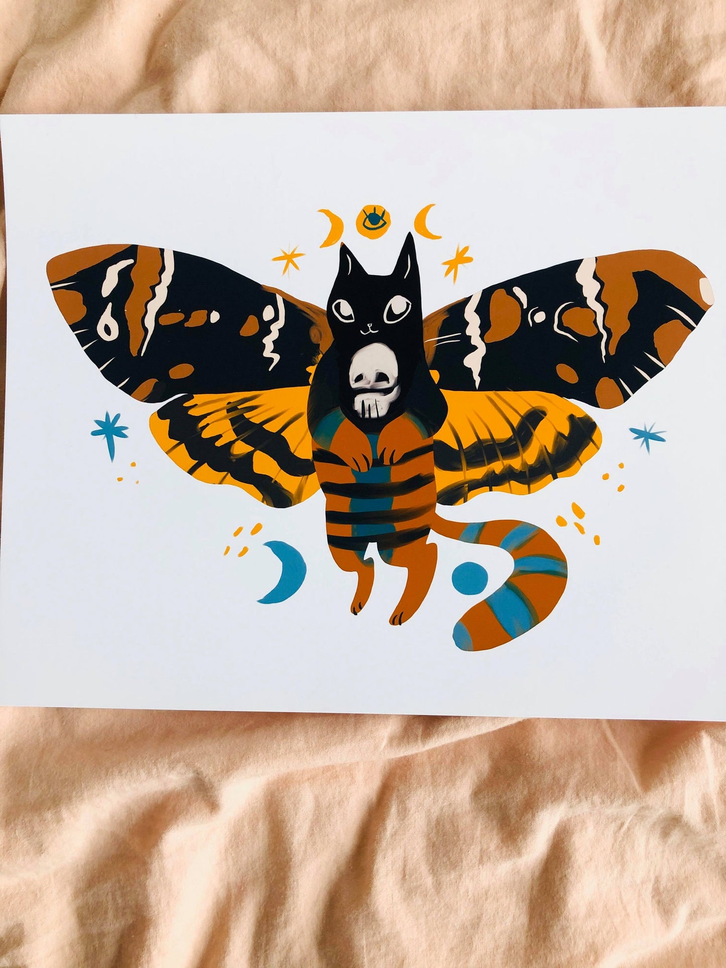 The moth cats 8x10 fine matte paper prints