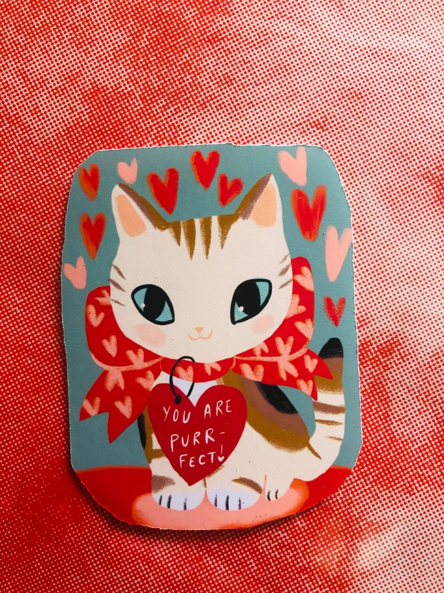 The matte vinyl printed valentines stickers