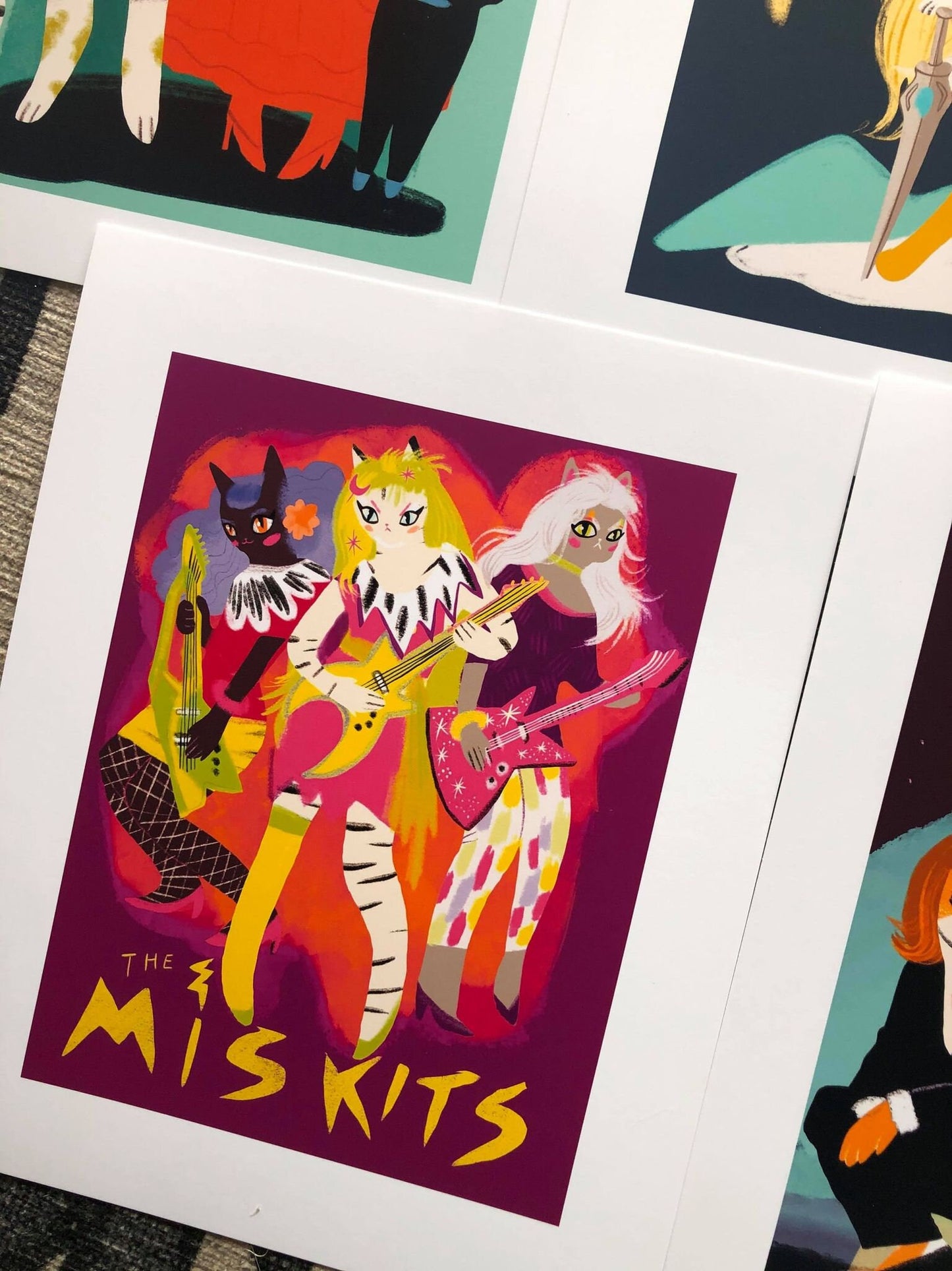 the pop culture magic cats large prints