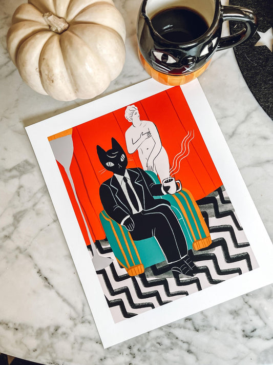 the dale cooper black lodge 8x10 matte print